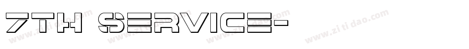 7th Service字体转换